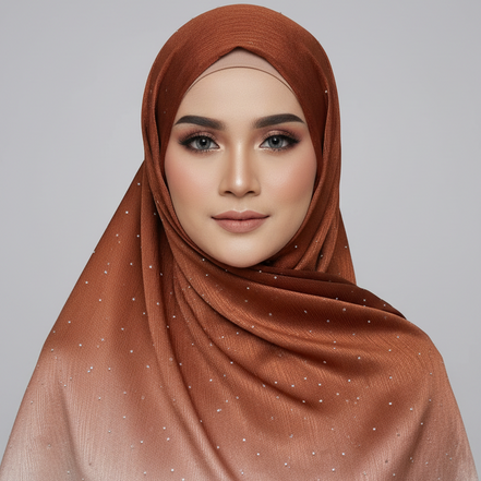 Rust Ombre Silk Stone