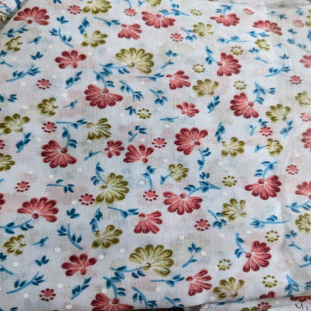 Printed White Namaz Chaddar (with sleeves)