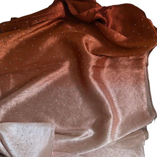 Rust Ombre Silk Stone