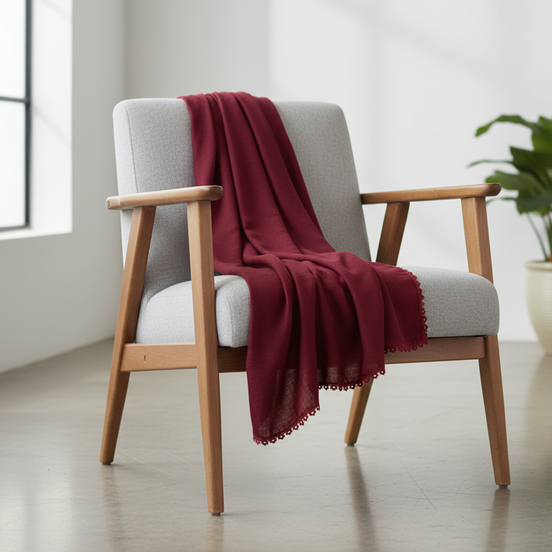 Maroon Modal Luxe Turkish Hijab