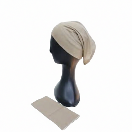Beige Tube Cap