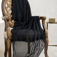 Chantilly Lace Hijab -Black