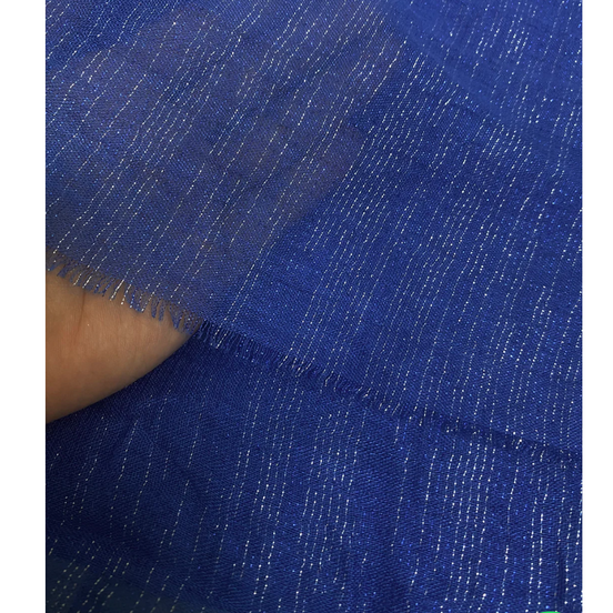 blue Glitter Lawn Hijab