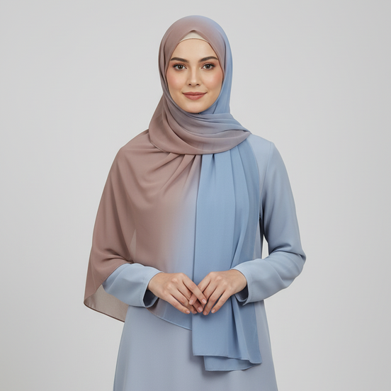 Ombre Georgette Chiffon