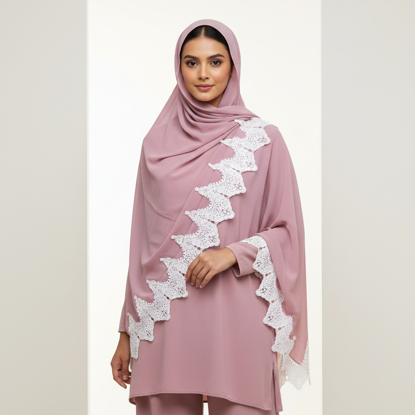Elegant Luxe Georgette Chiffon Hijab