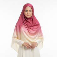 Deep pink Ombre Silk Stone