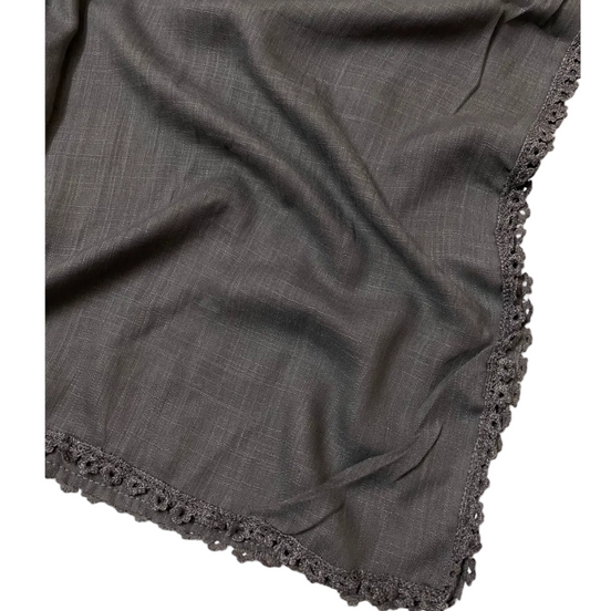 Grey Modal Luxe Turkish Hijab