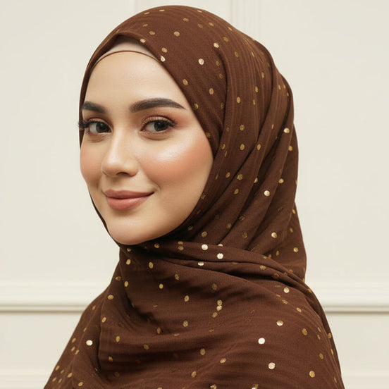 Brown Gold Series Hijab