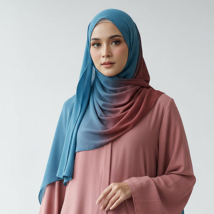 Ombre Georgette Chiffon