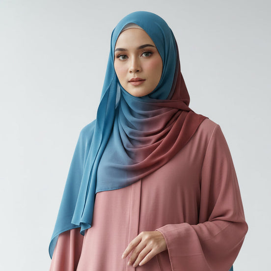 Ombre Georgette Chiffon