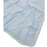Sky Cotton Pleated Lace Hijab