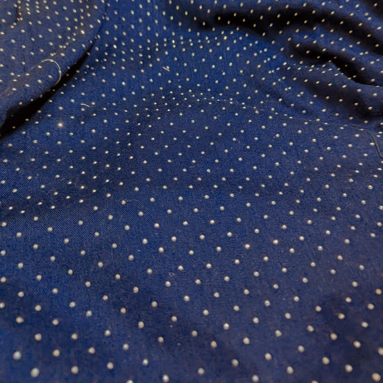 Navy Festive Silver Stone Lawn Hijab