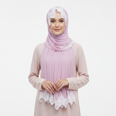 Elegant Luxe Georgette Chiffon Hijab