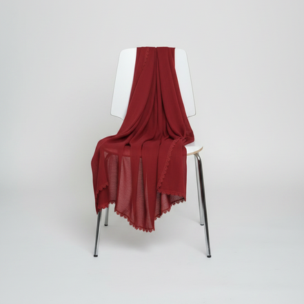 Wine Modal Luxe Turkish Hijab