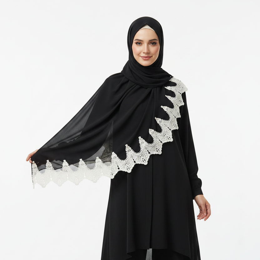 Elegant Luxe Georgette Chiffon Hijab