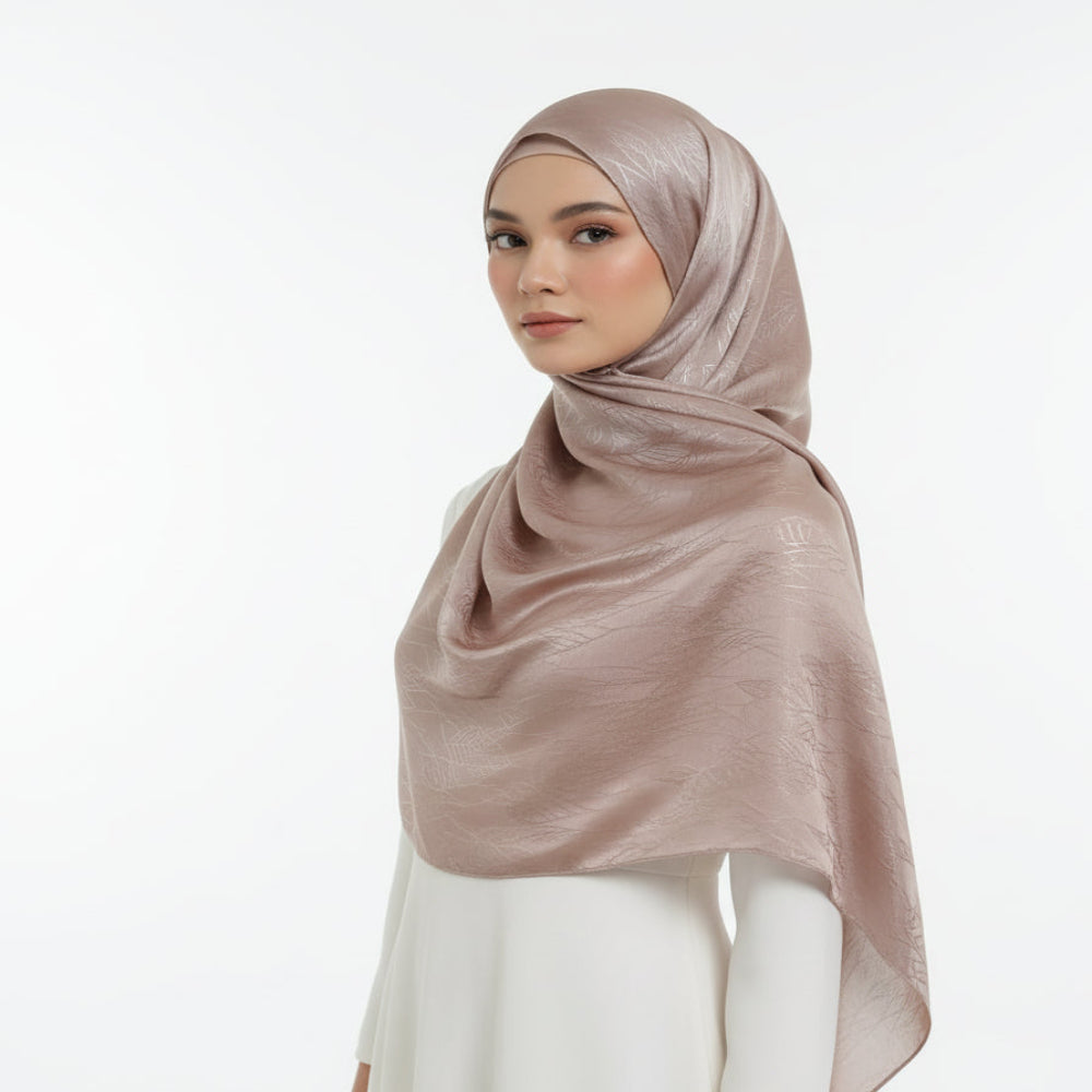 Rose Gold Modal Self Satin Silk