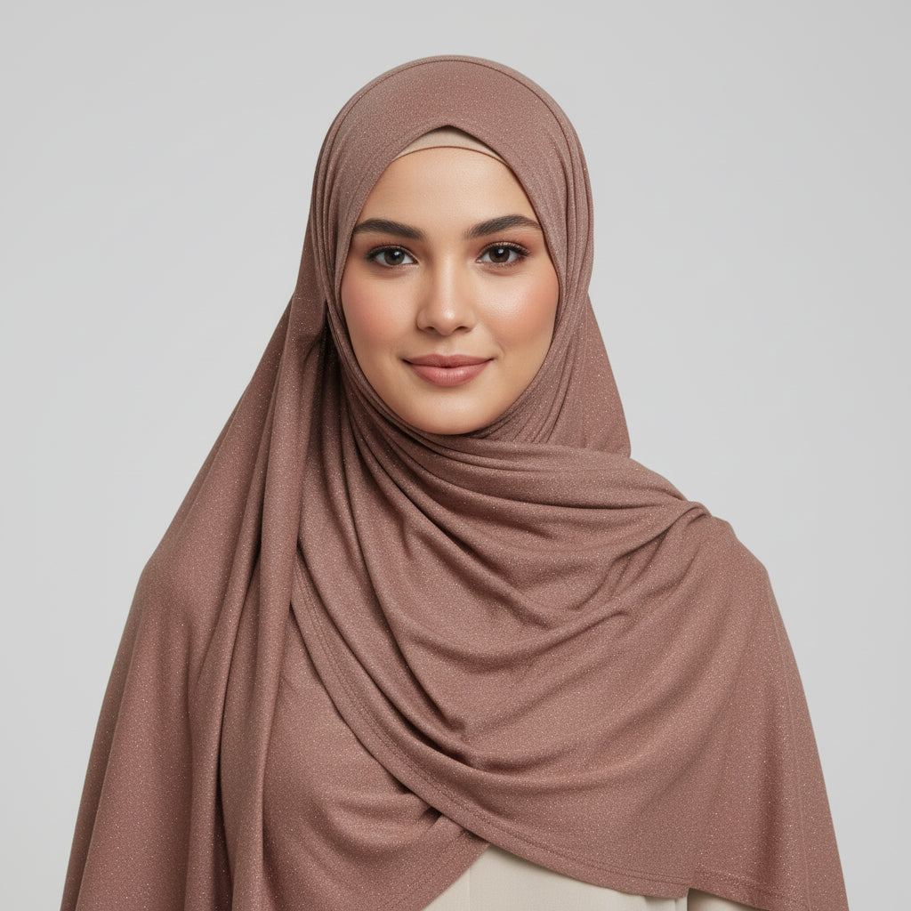 Rusty brown Moonlight Jersey Hijab
