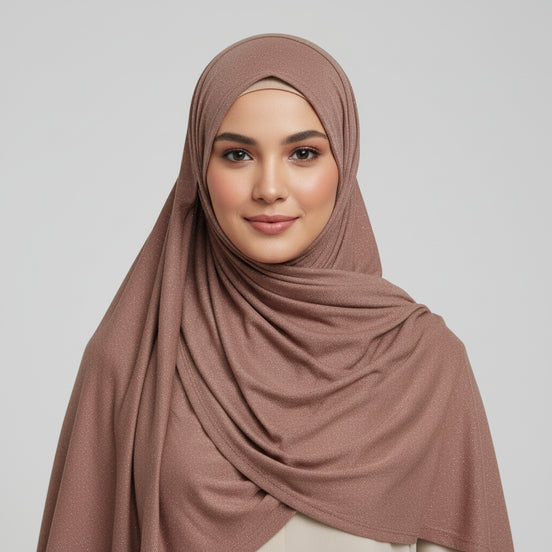 Rusty brown Moonlight Jersey Hijab