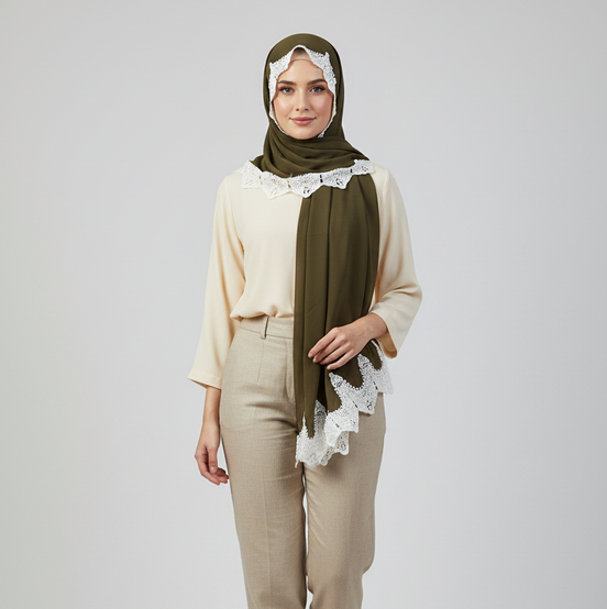 Elegant Luxe Georgette Chiffon Hijab