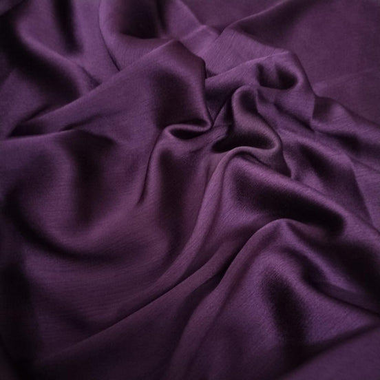 Violet Plain Satin Silk